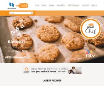 Pishi.co.ke(Africa's greatest food and cooking website for recipes) Screenshot