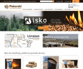 Piskorski-Bois-Energie.fr(Boutique en ligne de bois de chauffage & granulés. Livraison rapide en Grand Est) Screenshot