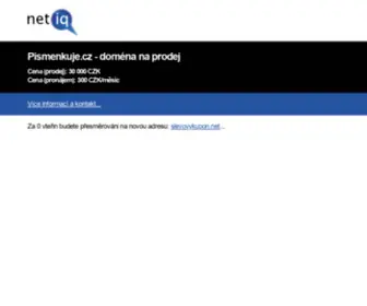 Pismenkuje.cz(Doména) Screenshot