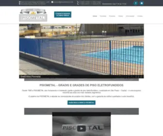 Pisometal.com.br(A PISOMETAL vem fornecendo e instalando gradis e grades de piso eletrofundidos como) Screenshot