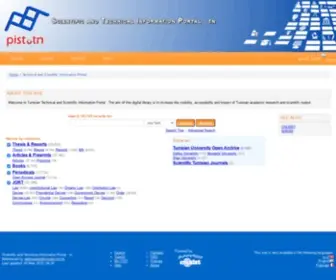 Pist.tn(Portail de l'Information Scientifique et Technique) Screenshot