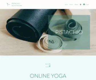 Pistachioyoga.com(Online Yoga) Screenshot