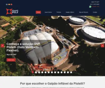 Pistelli.com(Locação de Galpão Inflável) Screenshot
