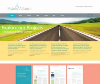 Pistoiaalliance.org(Lowering Barriers to R&D Innovation) Screenshot