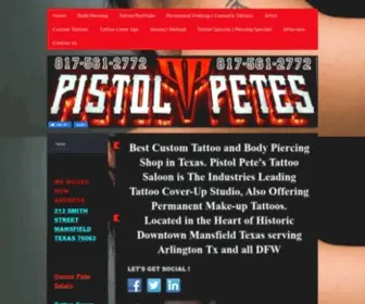 Pistolpetestattoosaloon.com(The Tattoo & Piercing Saloon) Screenshot