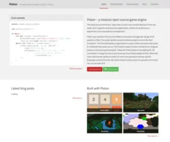 Piston.rs(A modular open source game engine written in Rust) Screenshot