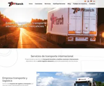 Pitarchlogistica.com(Empresa logística y transporte internacional) Screenshot