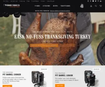 Pitbarrelcooker.com(Barrel Smoker & Charcoal Grills) Screenshot