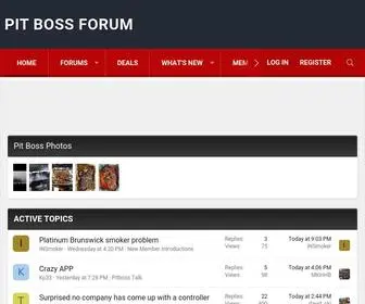 Pitbossforum.com(Pit Boss Owner's Forum) Screenshot