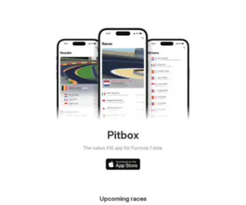 Pitbox.app(Native iOS F1 data) Screenshot