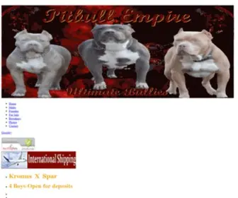 Pitbullempire.com(Pitbull Puppies for sale) Screenshot