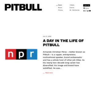 Pitbullmusic.com(Pitbull) Screenshot