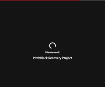 Pitchblackrecovery.com(PitchBlack Recovery Project) Screenshot
