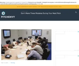 Pitchenvy.com(A gallery of startup pitch decks) Screenshot