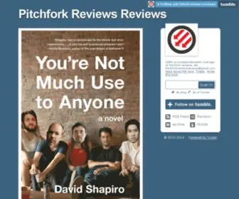 Pitchforkreviewsreviews.com(Pitchfork Reviews Reviews) Screenshot