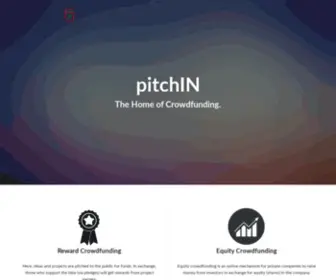 Pitchin.my(The Home of Crowdfunding pitchIN Landing) Screenshot