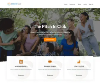 Pitchinclub.com(Pitch-In Club) Screenshot