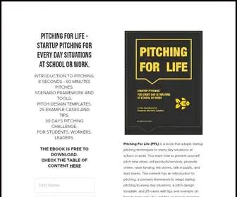 Pitchingforlife.com(Pitching For Life) Screenshot