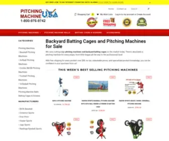 Pitchingmachineusa.com(Discount Batting Cages & Pitching Machines for Sale) Screenshot