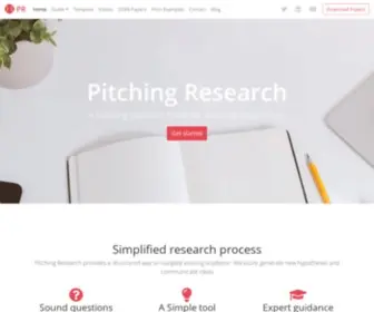 Pitchingresearch.com(Pitching Research Template) Screenshot