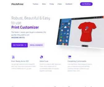 Pitchprint.com(Web2Print plugin) Screenshot