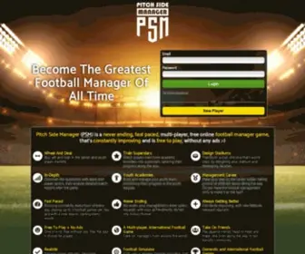 Pitchsidemanager.com(Pitch Side Manager (PSM)) Screenshot