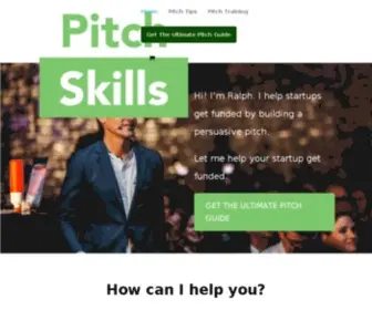 Pitchskills.com(Helping Entrepreneurs With Their Pitch) Screenshot