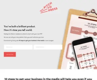 Pitchtopress.com(PITCH TO PRESS) Screenshot