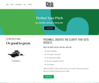 Pitchwell.co(Pitch Deck & Presentation Training for VC) Screenshot