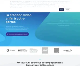 Pitchy.fr(Logiciel de création et montage vidéo en ligne) Screenshot