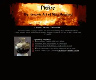 Pitfire.com(The Ceramic Art of Matt Hoogland) Screenshot