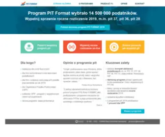 Pitformat.pl(Program PIT 2021 Format roczne rozliczenie PIT) Screenshot