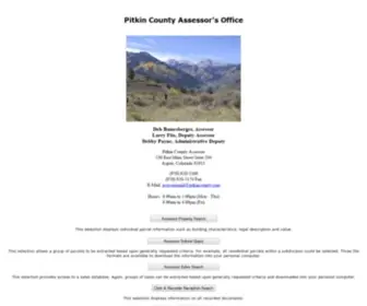 Pitkinassessor.org(Pitkinassessor) Screenshot