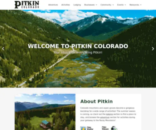 Pitkincolorado.com(Pitkin Colorado) Screenshot