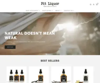 Pitliquor.com(Pit Liquor Whiskey and Vodka Natural Deodorant) Screenshot