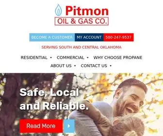 Pitmonoil.com(Propane Delivery) Screenshot