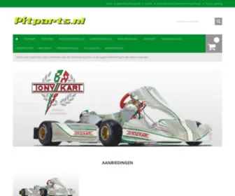 Pitparts.nl(Online kartshop) Screenshot