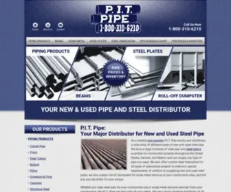 Pitpipe.com(Steel Pipe Supply) Screenshot