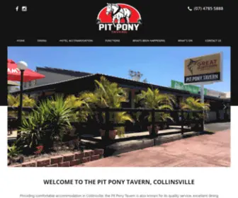 Pitponytavern.com.au(The Pit Pony Tavern in Collinsville) Screenshot