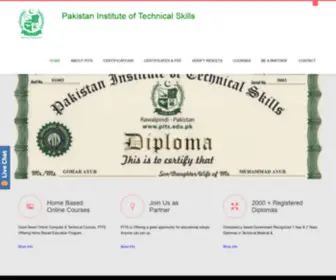 Pits.edu.pk(Pakistan Institute of Technical Skills) Screenshot