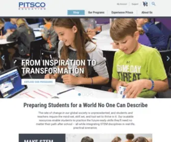 Pitsco.com(Partner with pitsco education to transform your school with future) Screenshot