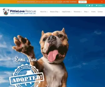 Pittieloverescue.org(PittieLove Rescue) Screenshot