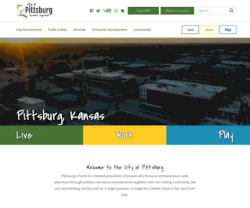 Pittks.org(City of Pittsburg) Screenshot