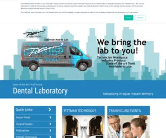 Pittmandental.com(Pittman Dental Laboratory) Screenshot