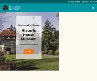 Pittockmansion.com(Pittock Mansion) Screenshot