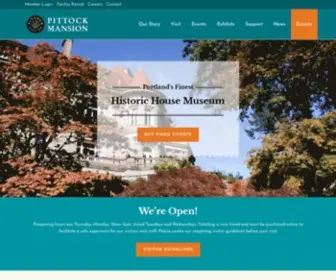 Pittockmansion.org(Visit Portland's Finest Historic House Museum) Screenshot