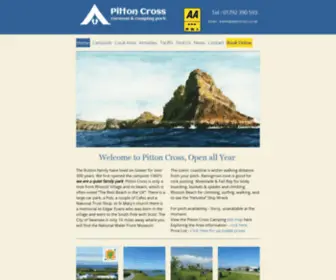 Pittoncross.co.uk(Open All Year Pitton Cross Caravan and Camping) Screenshot