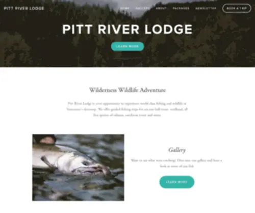 Pittriverlodge.com(Pitt River Lodge) Screenshot