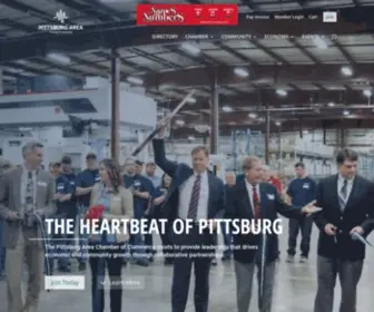 Pittsburgareachamber.com(Pittsburg Area Chamber of Commerce) Screenshot