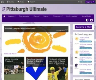 Pittsburgh-Ultimate.org(Community for Pittsburgh Ultimate) Screenshot